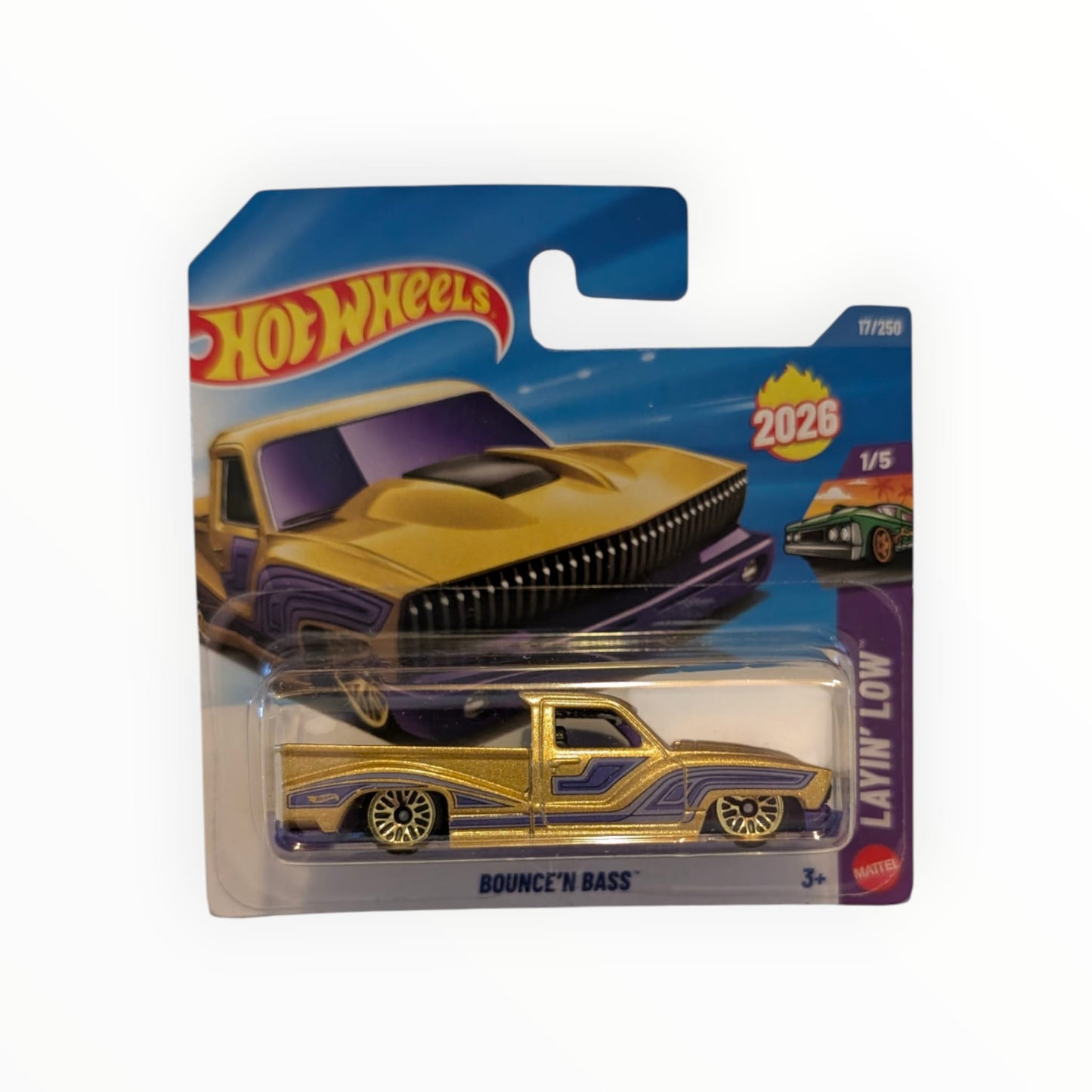 Hot Wheels Bounce’n Bass – Layin’ Low – 17/250 – 1:64 – OVP