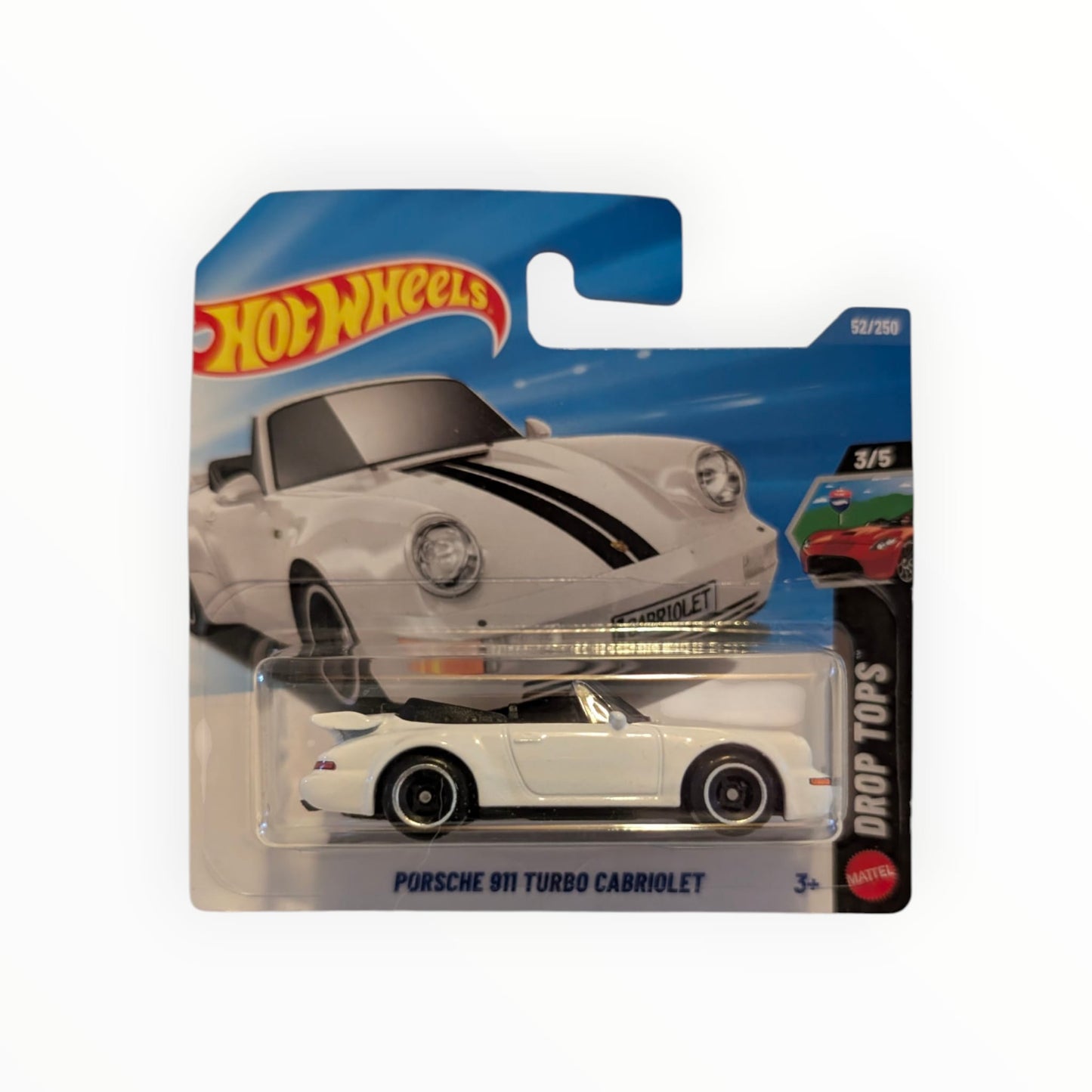 Hot Wheels Porsche 911 Turbo Cabriolet – Drop Tops – 52/250 – 1:64 – OVP