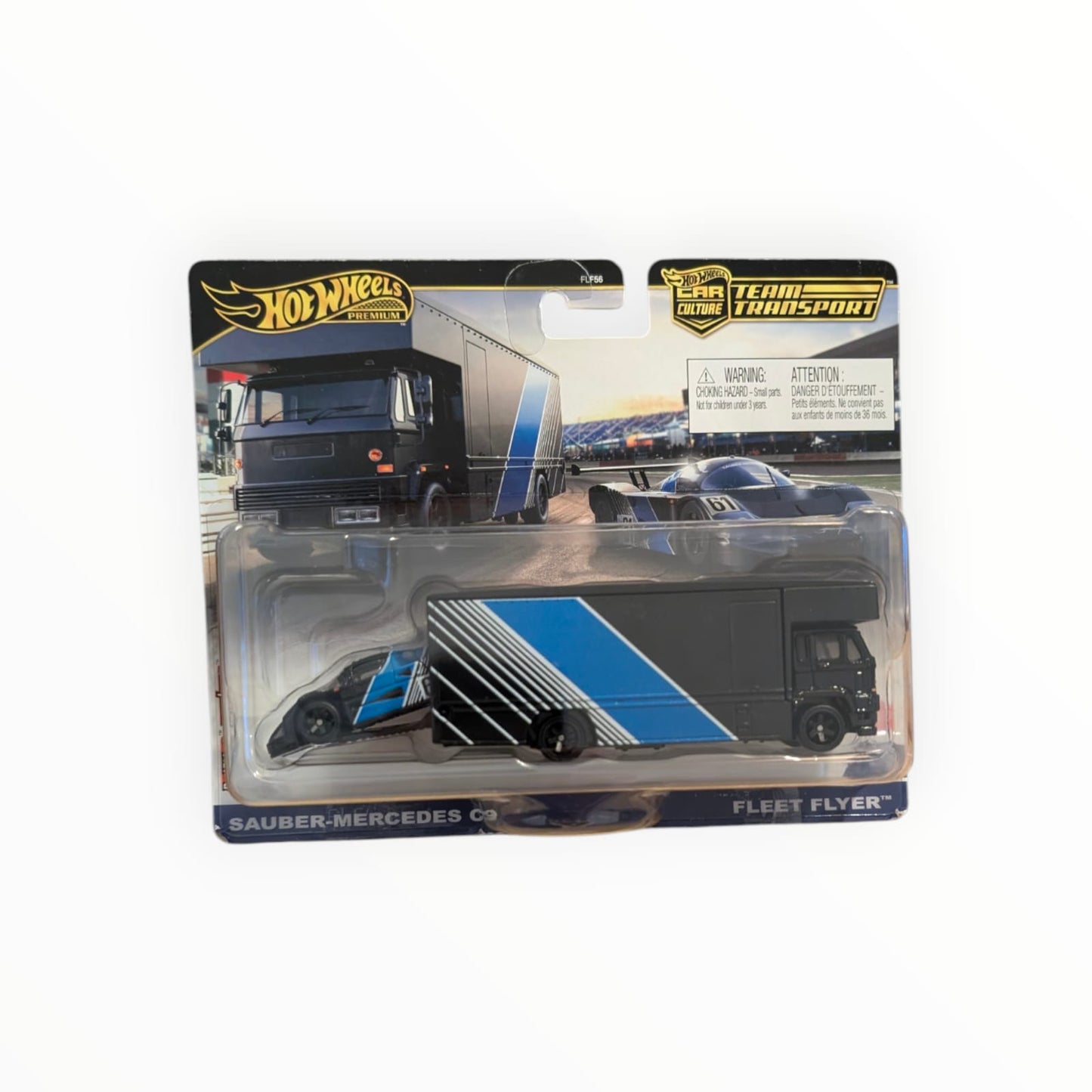 Hot Wheels Premium Team Transport Sauber-Mercedes C9 + Fleet Flyer | Car Culture | 1:64