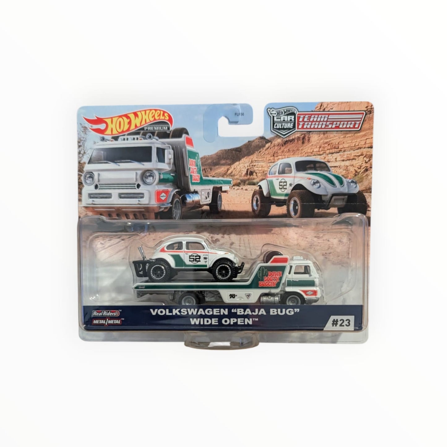Hot Wheels Premium Team Transport Volkswagen Baja Bug + Wide Open | #23 | 1:64 | OVP