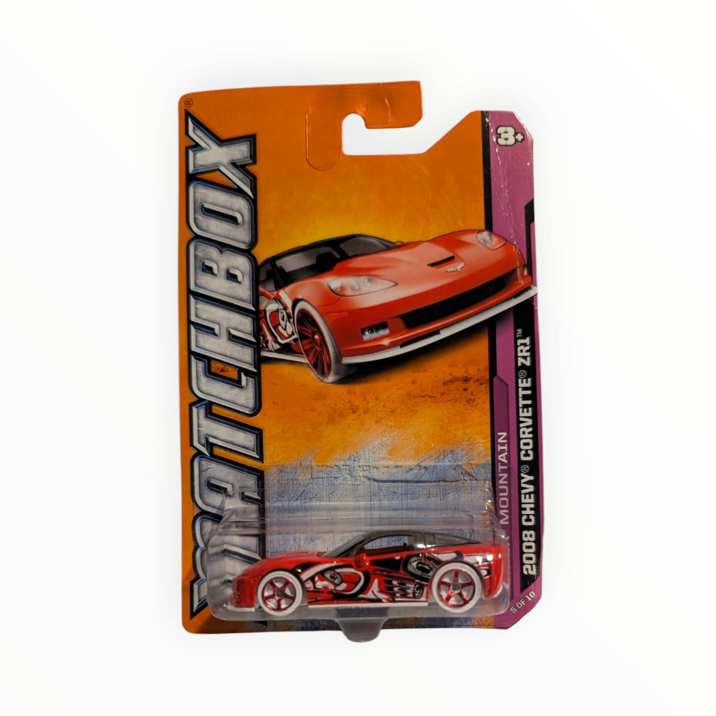 Matchbox – 2008 Chevy Corvette ZR1 – MBX Mountain 5/10 – rot/schwarz – OVP – 1:64