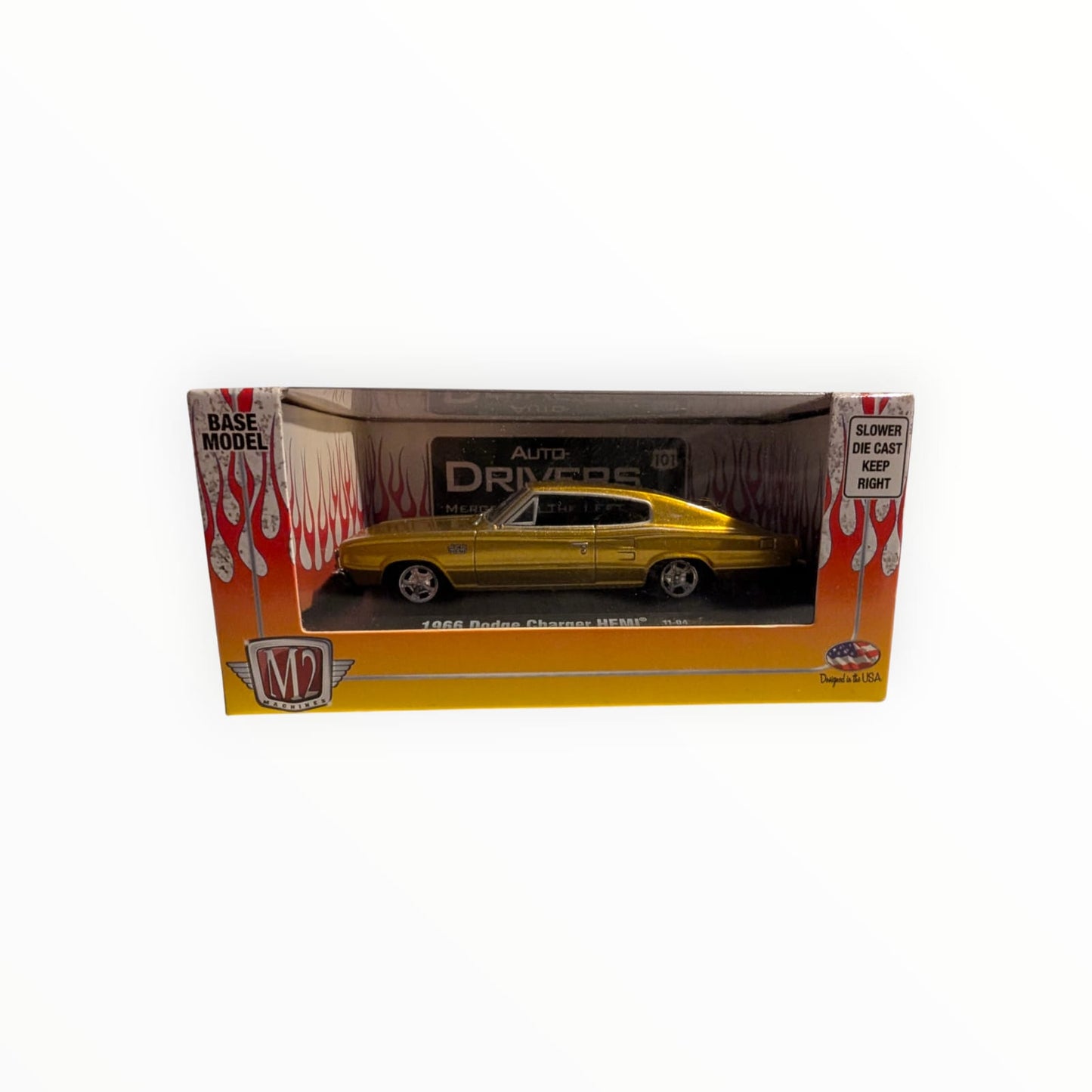 M2 Machines Auto-Drivers – 1966 Dodge Charger HEMI – Gold – Release 11 – 1:64 – OVP