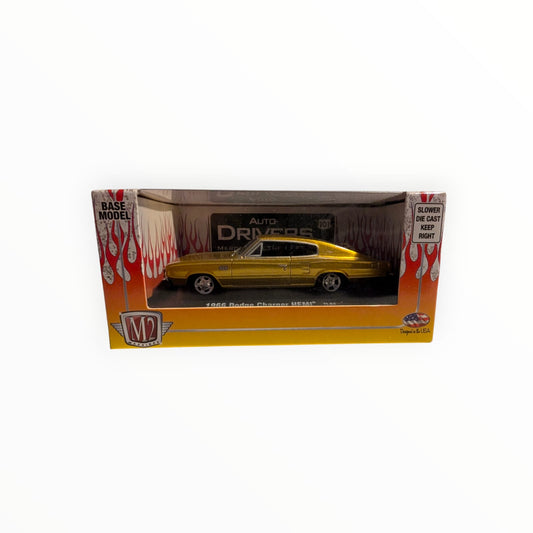 M2 Machines Auto-Drivers – 1966 Dodge Charger HEMI – Gold – Release 11 – 1:64 – OVP