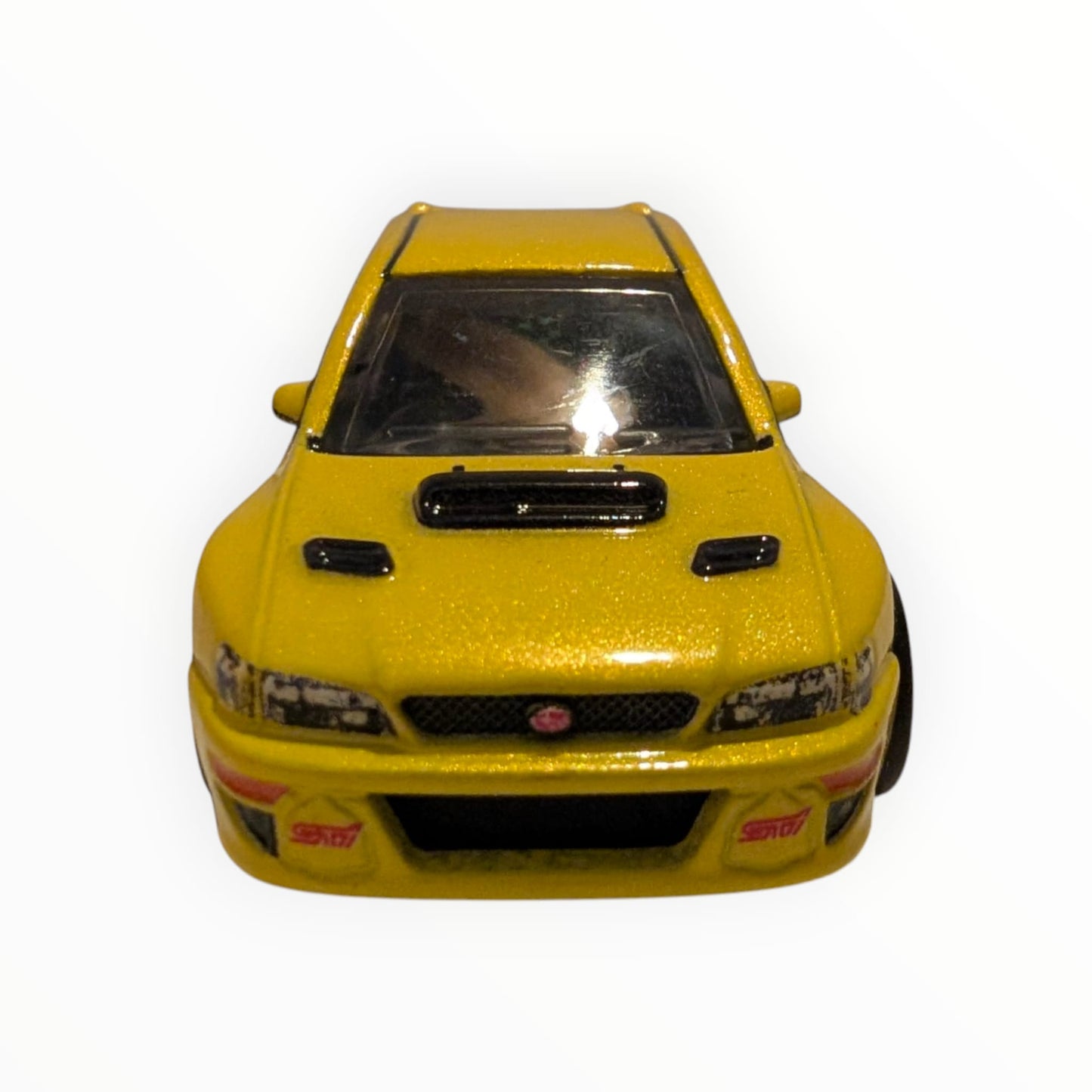 Hot Wheels Premium – `98 Subaru Impreza 22B-STi Version – Gelb – Real Riders – Full Metal Body – lose
