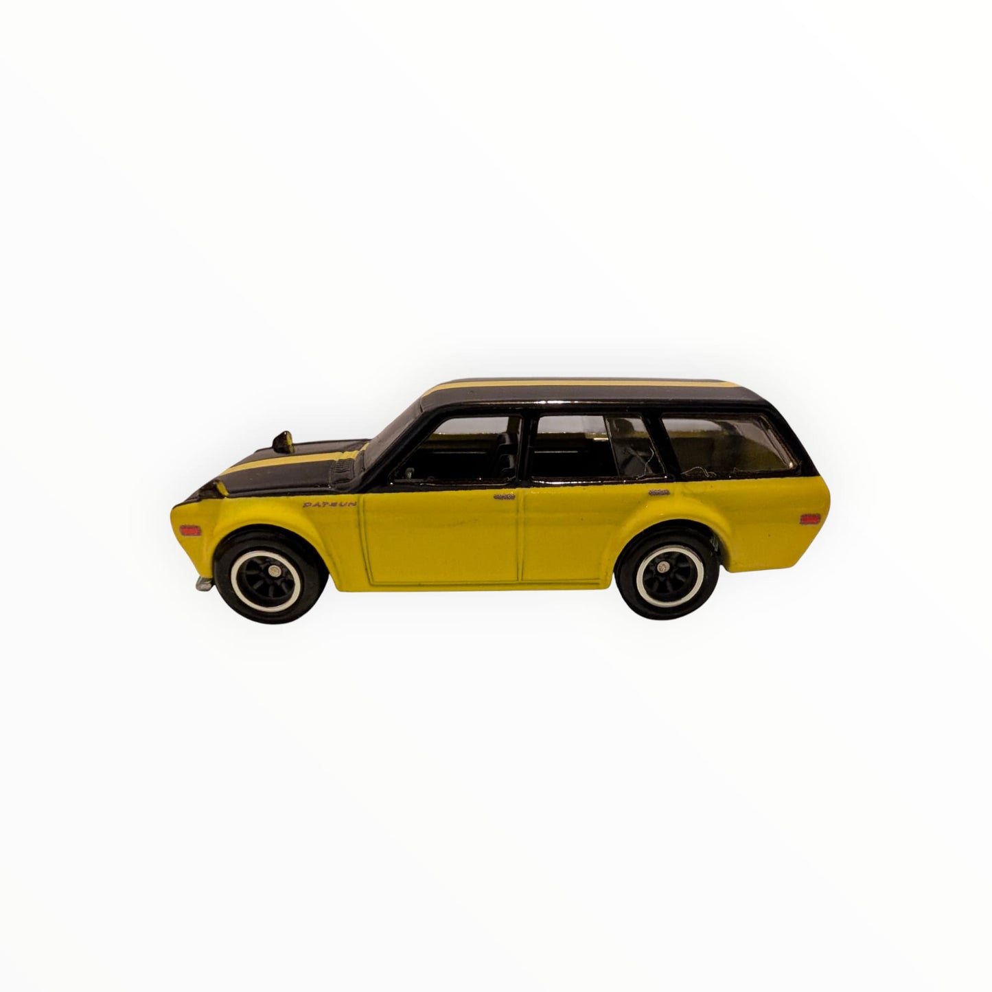 Hot Wheels Premium Boulevard #124 – Datsun 510 Wagon – Gelb/Schwarz – Real Riders – Full Metal Body – lose