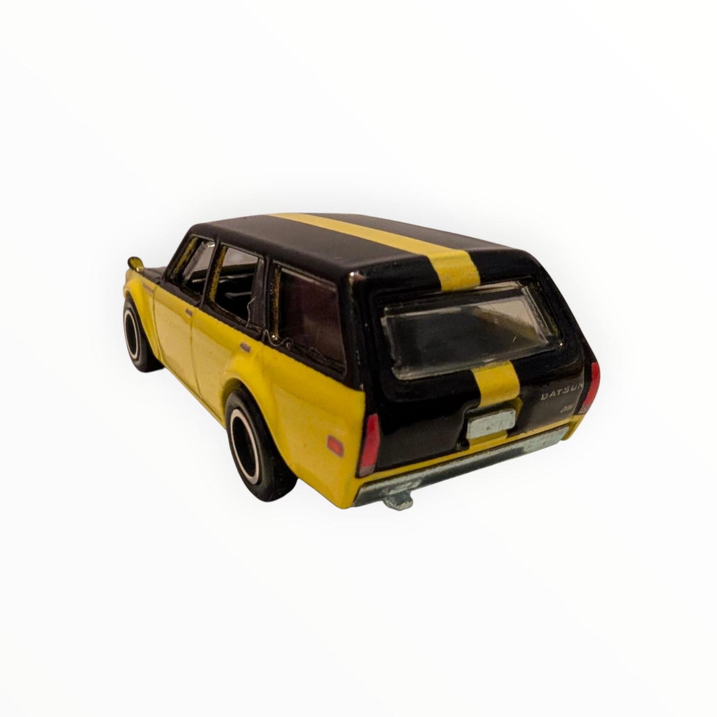 Hot Wheels Premium Boulevard #124 – Datsun 510 Wagon – Gelb/Schwarz – Real Riders – Full Metal Body – lose