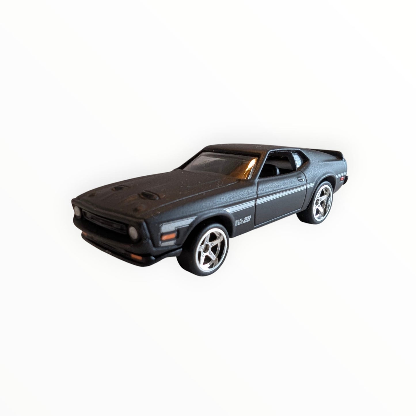 Hot Wheels Premium Boulevard #56 – `71 Mustang Mach 1 – Schwarz/Grau – Real Riders – Full Metal Body – lose