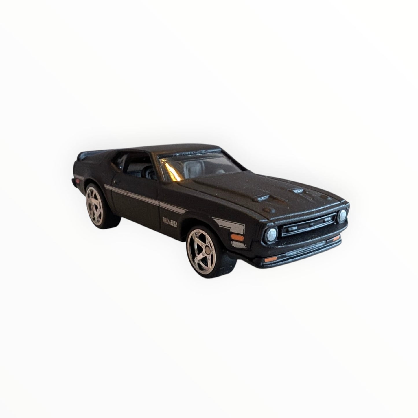 Hot Wheels Premium Boulevard #56 – `71 Mustang Mach 1 – Schwarz/Grau – Real Riders – Full Metal Body – lose