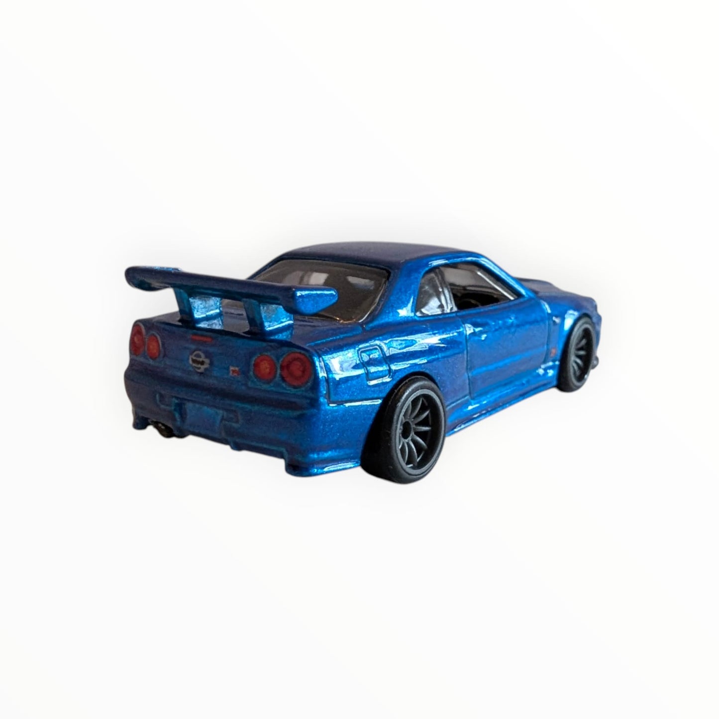 Hot Wheels Premium – Nissan Skyline GT-R R34 / BNR34 – Blau-Metallic – Real Riders – Full Metal Body – lose