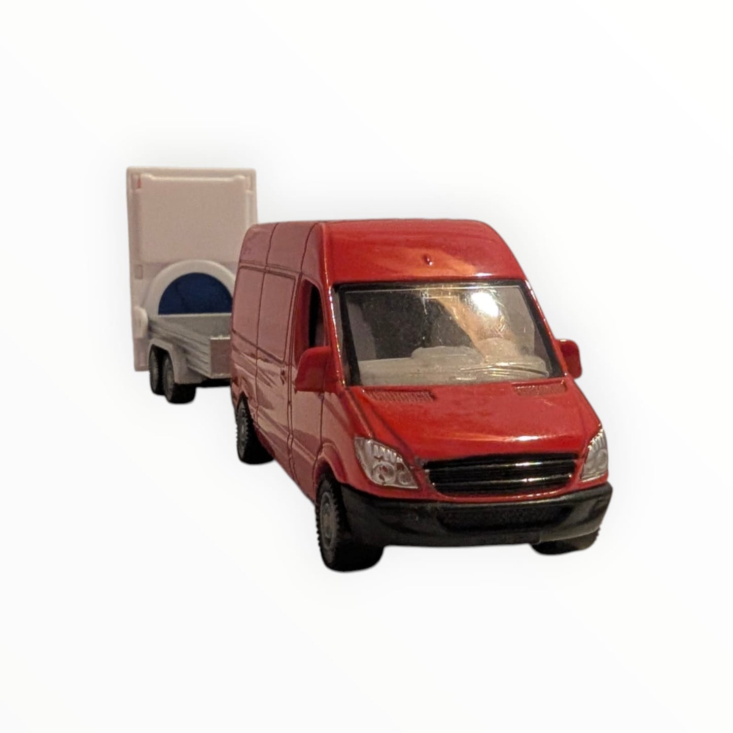 SIKU Mercedes-Benz Sprinter 0804 mit Verkehrssicherungsanhänger 1660 – Vitrinenmodell – ohne OVP