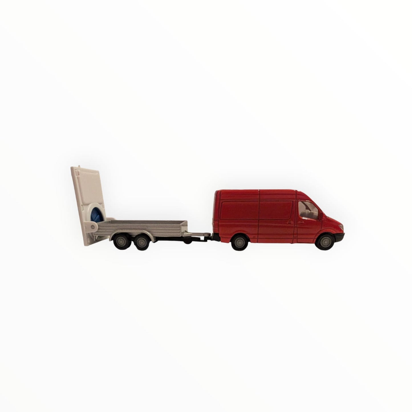 SIKU Mercedes-Benz Sprinter 0804 mit Verkehrssicherungsanhänger 1660 – Vitrinenmodell – ohne OVP