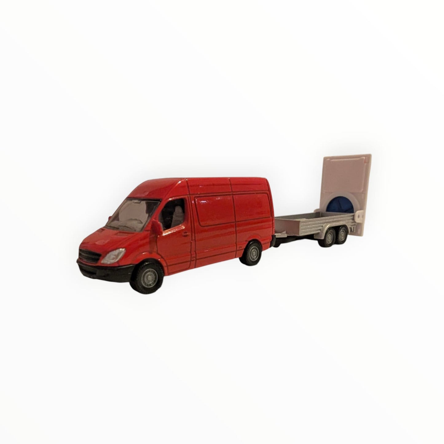 SIKU Mercedes-Benz Sprinter 0804 mit Verkehrssicherungsanhänger 1660 – Vitrinenmodell – ohne OVP