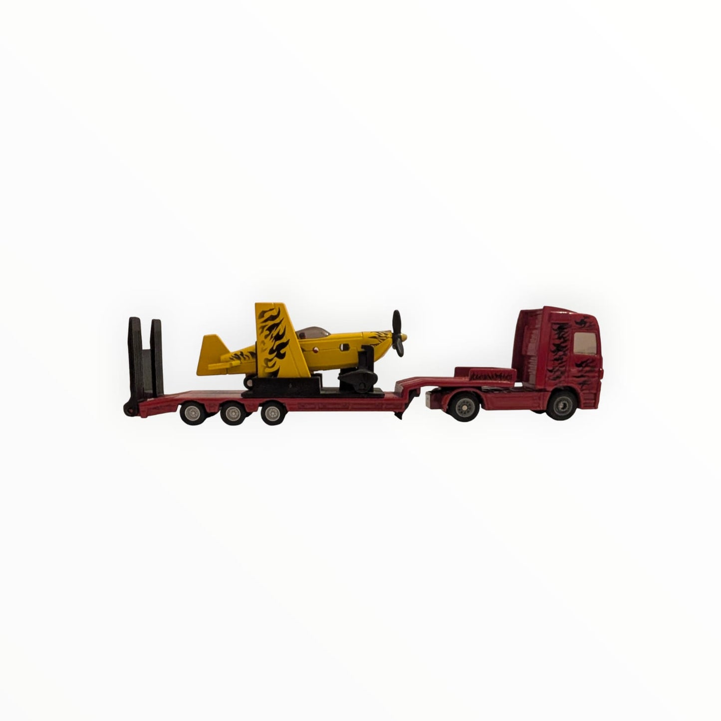 SIKU 1866 / 1832 / 1837 Mercedes-Benz Actros Tieflader mit Sportflugzeug – ohne OVP