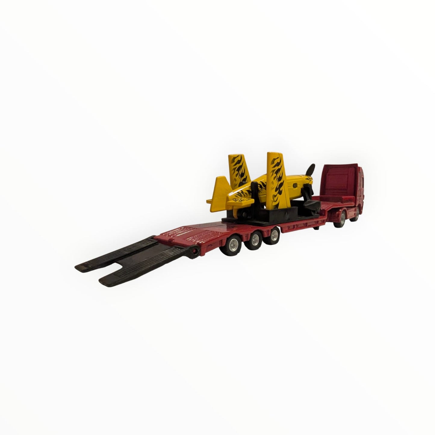 SIKU 1866 / 1832 / 1837 Mercedes-Benz Actros Tieflader mit Sportflugzeug – ohne OVP