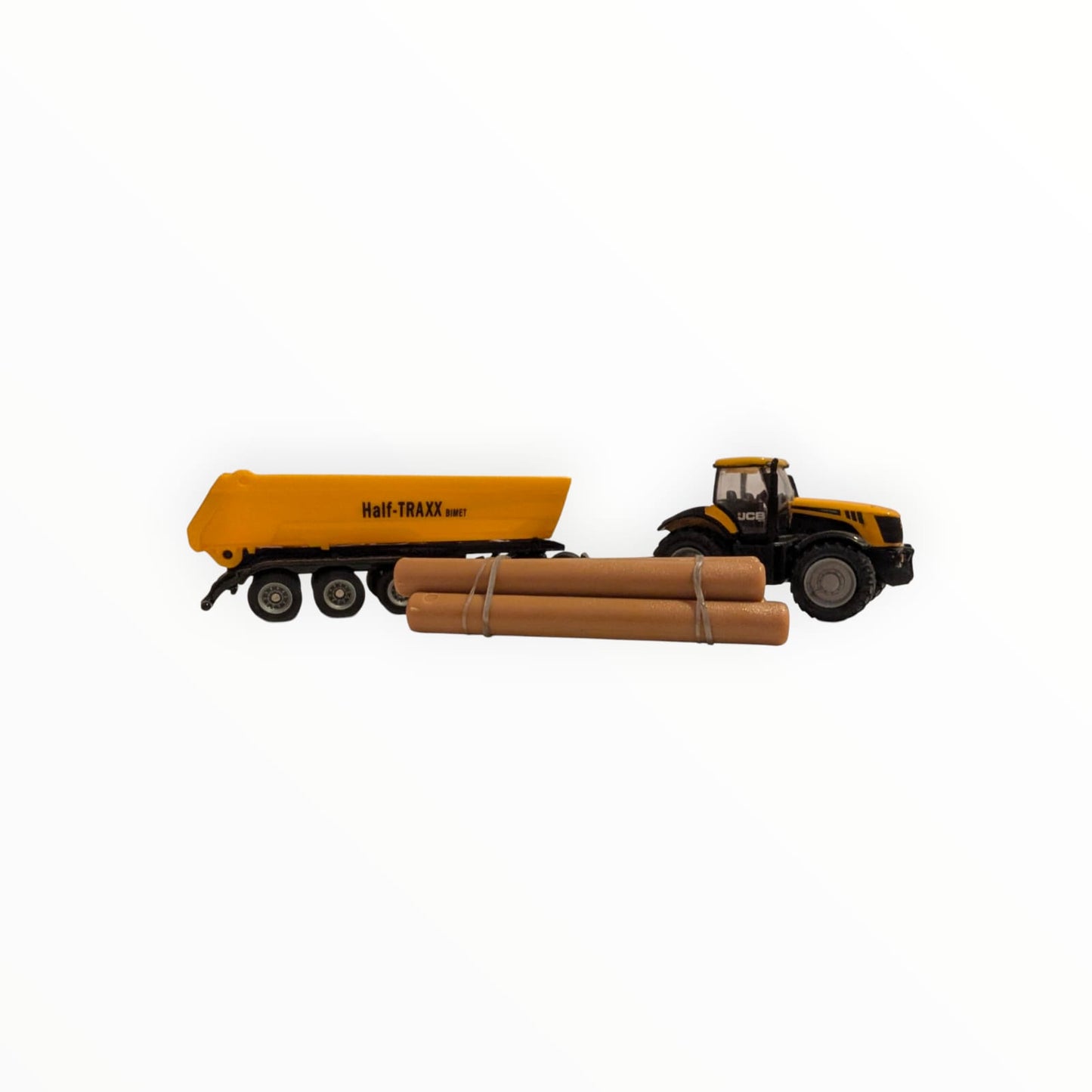 SIKU 1881 / 1858 / 1630 JCB 8250 Fastrac mit Dolly und Half-Traxx Muldenkipper – ohne OVP