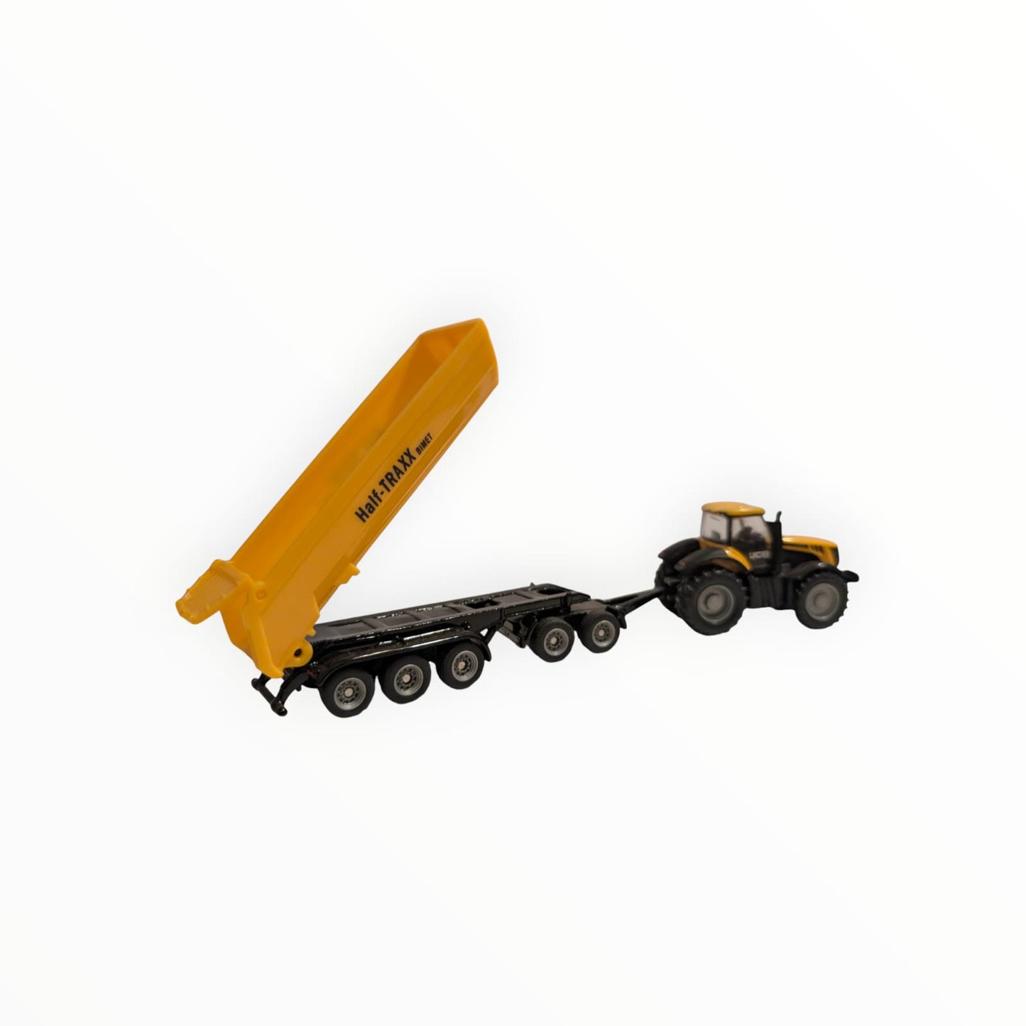 SIKU 1881 / 1858 / 1630 JCB 8250 Fastrac mit Dolly und Half-Traxx Muldenkipper – ohne OVP