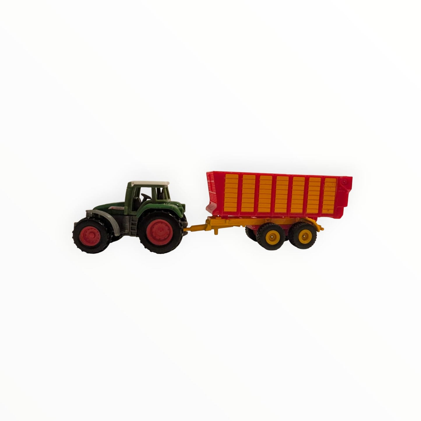 SIKU 0858 Fendt Traktor mit SIKU 1650 Silagewagen – Vitrinenmodell – ohne OVP