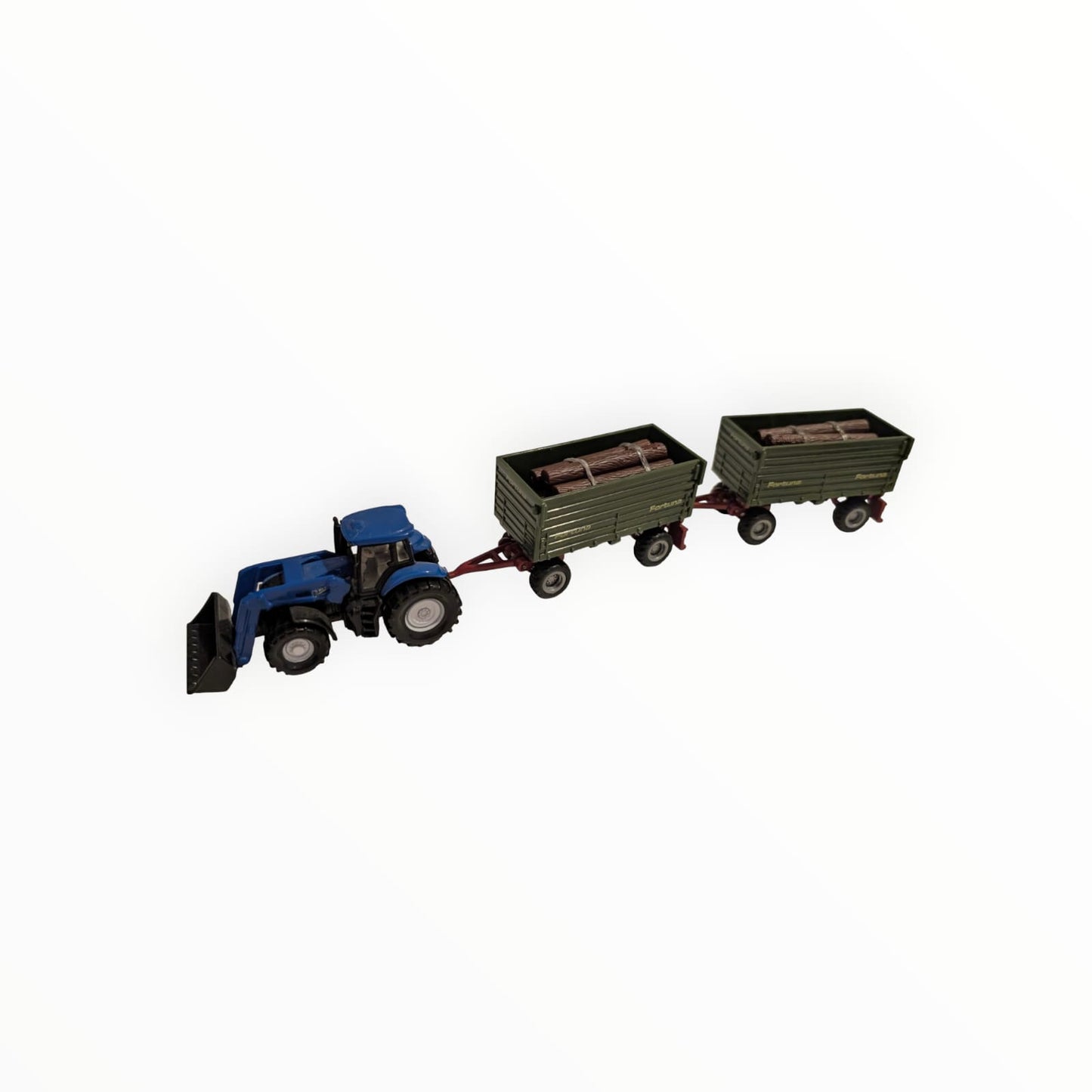 SIKU Konvolut Landwirtschaft – Traktor mit Frontlader + 2 Fortuna Anhänger | SIKU 1012 / 2x SIKU 1634 | ohne OVP