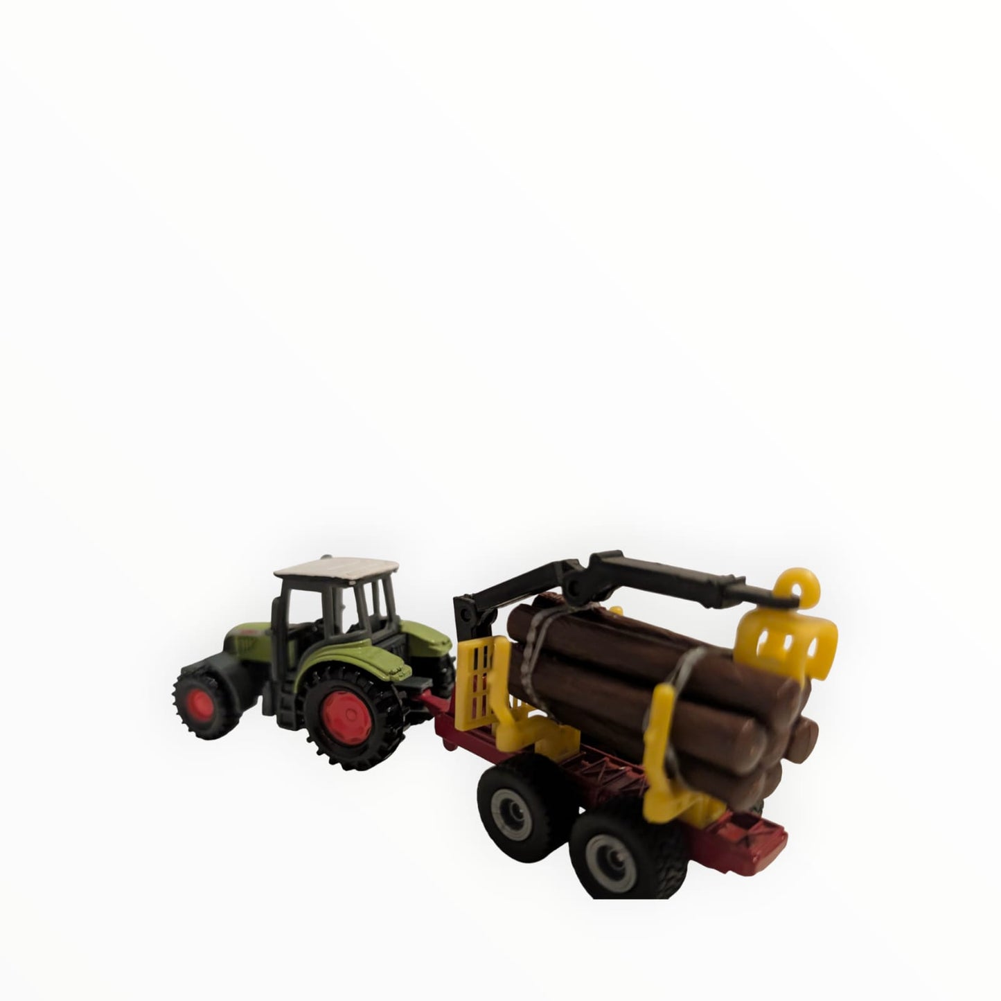SIKU Gespann – CLAAS Traktor mit Forstanhänger / Rückewagen | SIKU 1008 / SIKU 1645 | ohne OVP