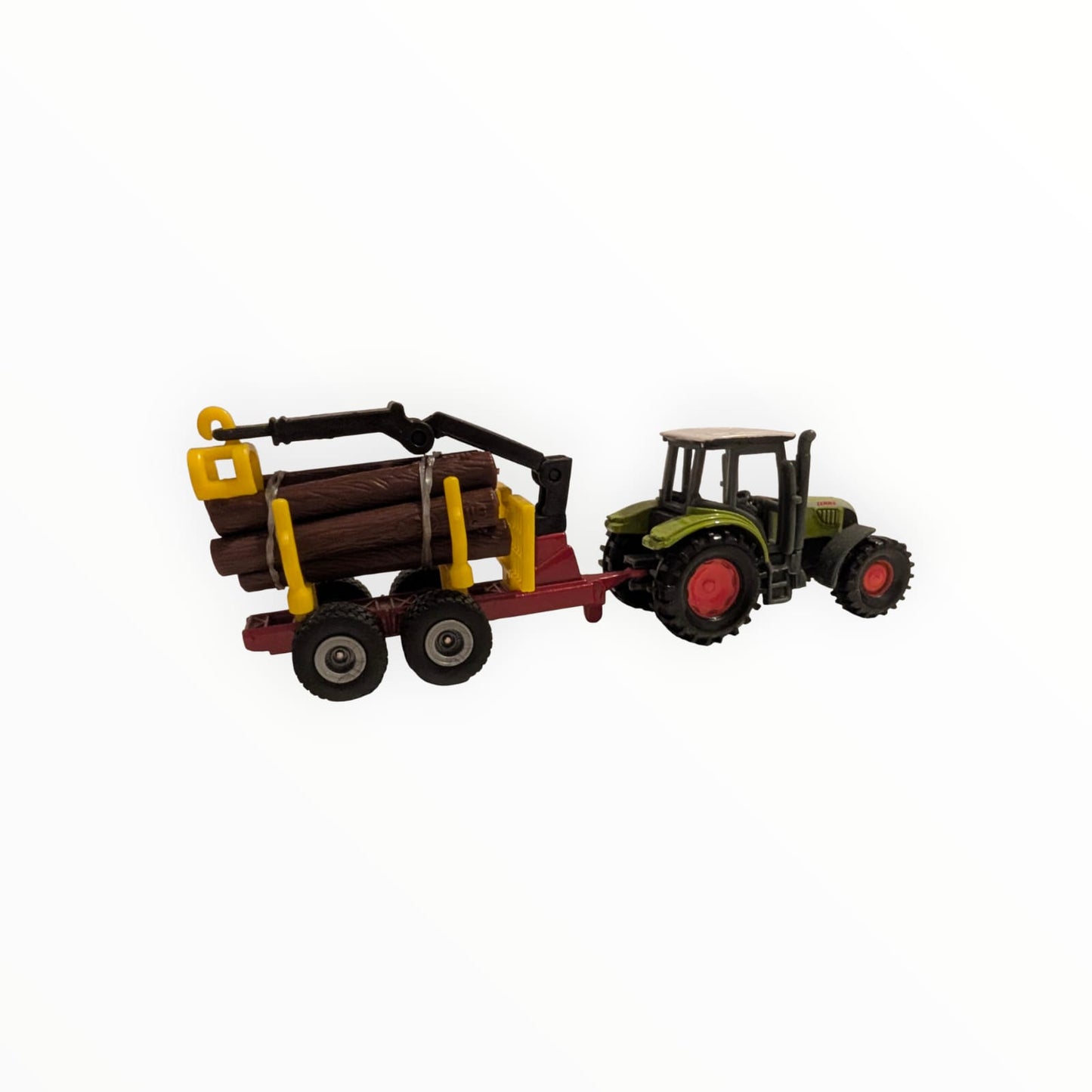 SIKU Gespann – CLAAS Traktor mit Forstanhänger / Rückewagen | SIKU 1008 / SIKU 1645 | ohne OVP