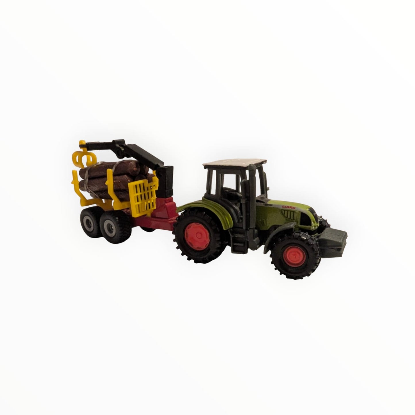 SIKU Gespann – CLAAS Traktor mit Forstanhänger / Rückewagen | SIKU 1008 / SIKU 1645 | ohne OVP