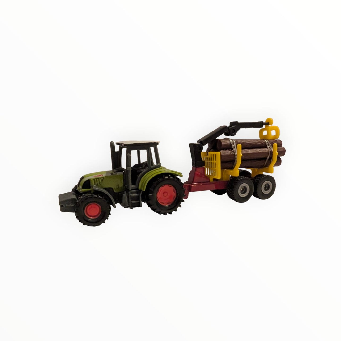 SIKU Gespann – CLAAS Traktor mit Forstanhänger / Rückewagen | SIKU 1008 / SIKU 1645 | ohne OVP