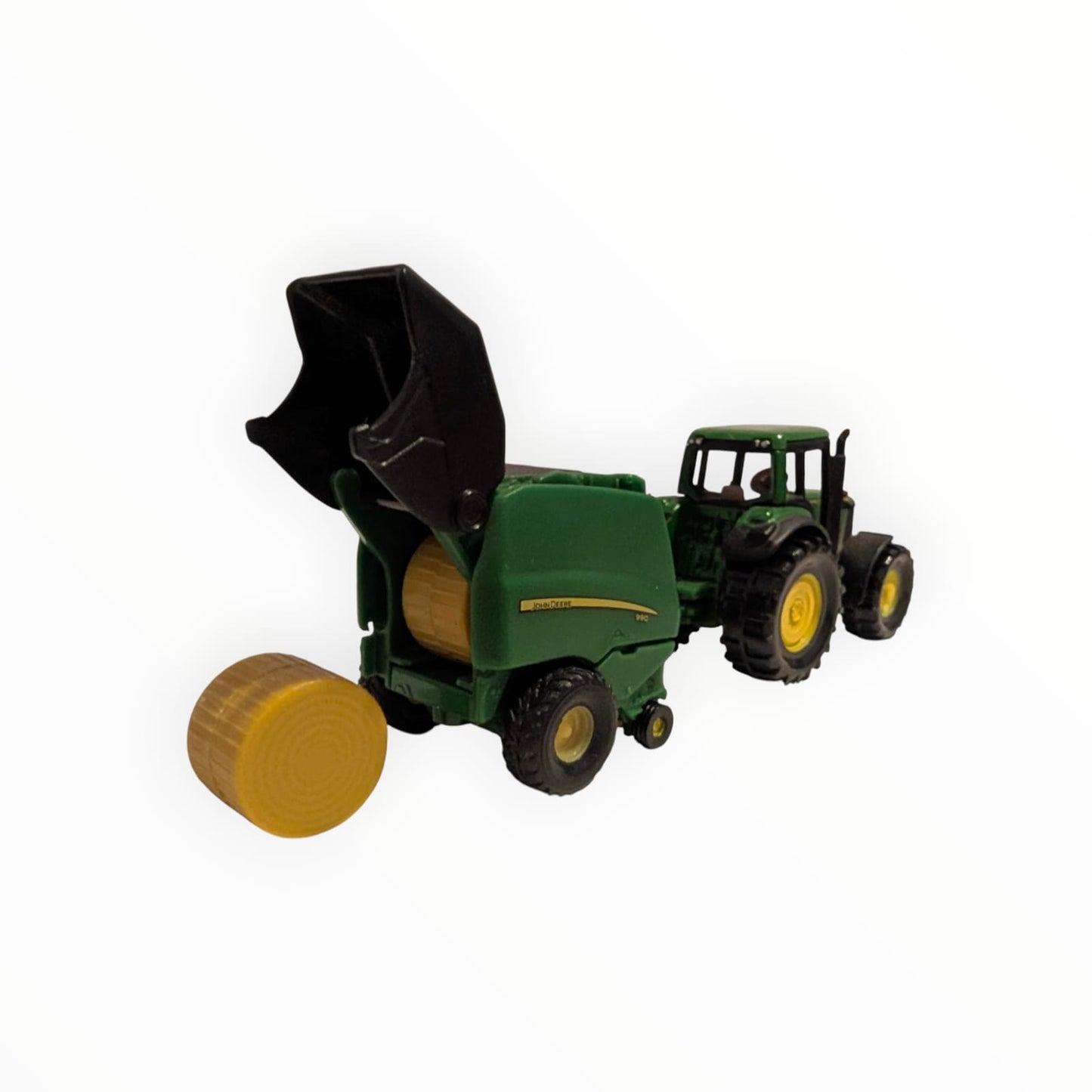 SIKU Gespann – John Deere Traktor mit John Deere Rundballenpresse | SIKU 1009 / SIKU 1473 | ohne OVP