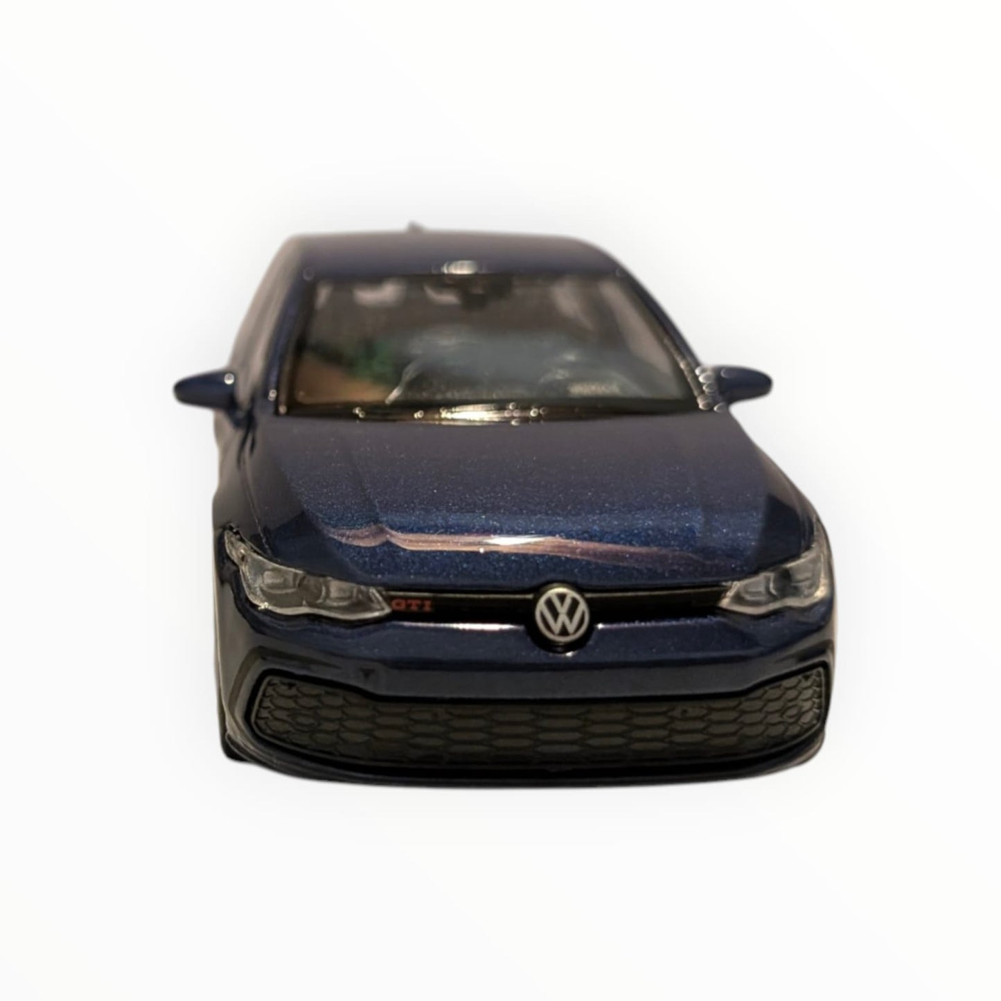 Welly VW Golf GTI – dunkelblau | 1:43 | Rückzugmotor | Neuware