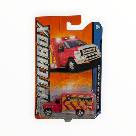 Matchbox Ford E-350 Super Duty Ambulance rot MB85 OVP