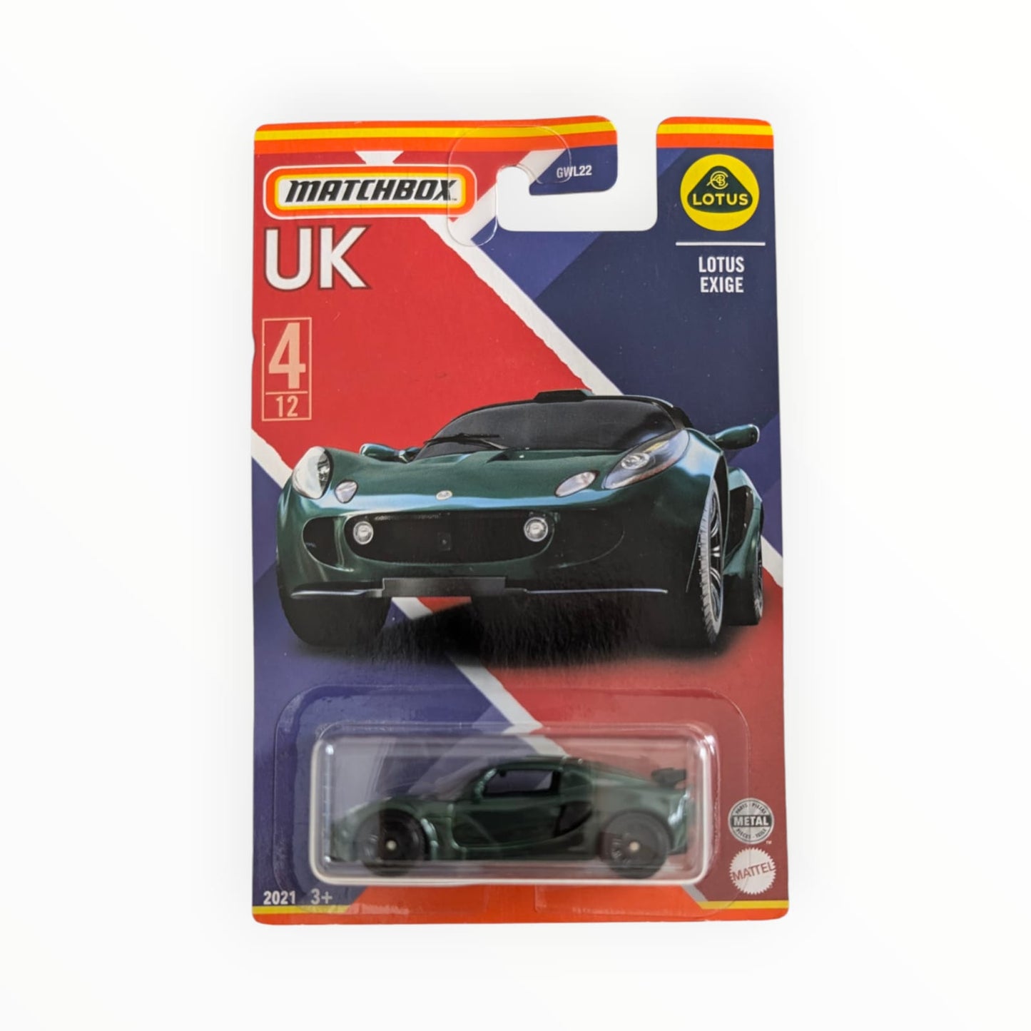 Matchbox UK Lotus Exige 4/12 GWL22 dunkelgrün OVP