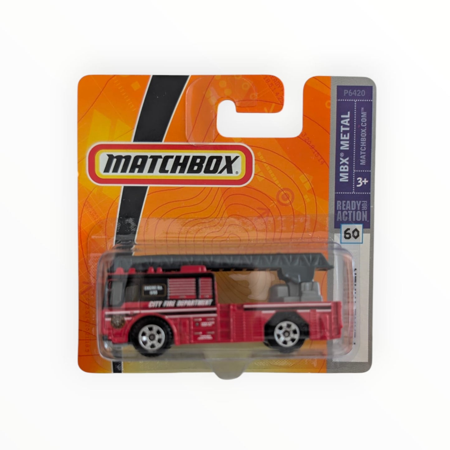 Matchbox MBX Metal City Fire Department Leiterfahrzeug rot P6420 OVP