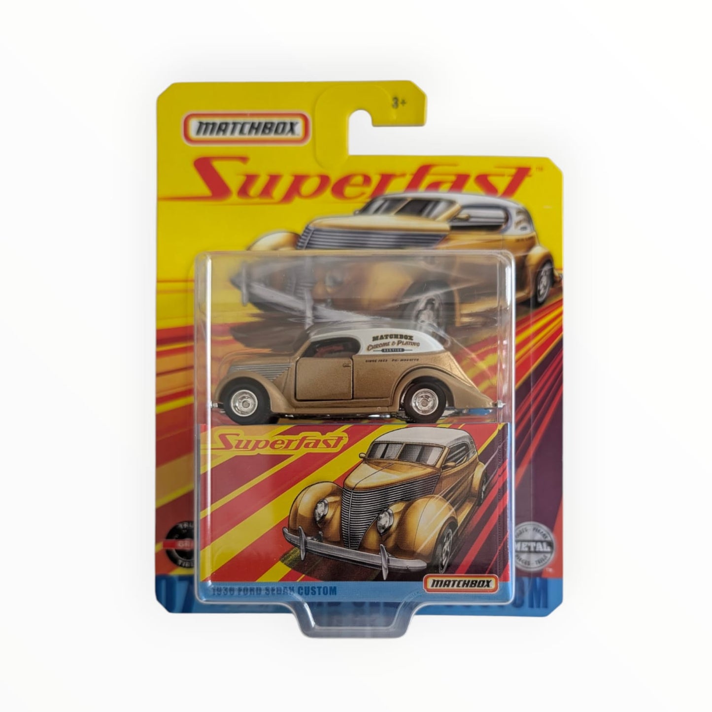 Matchbox Superfast 1936 Ford Sedan Custom gold OVP