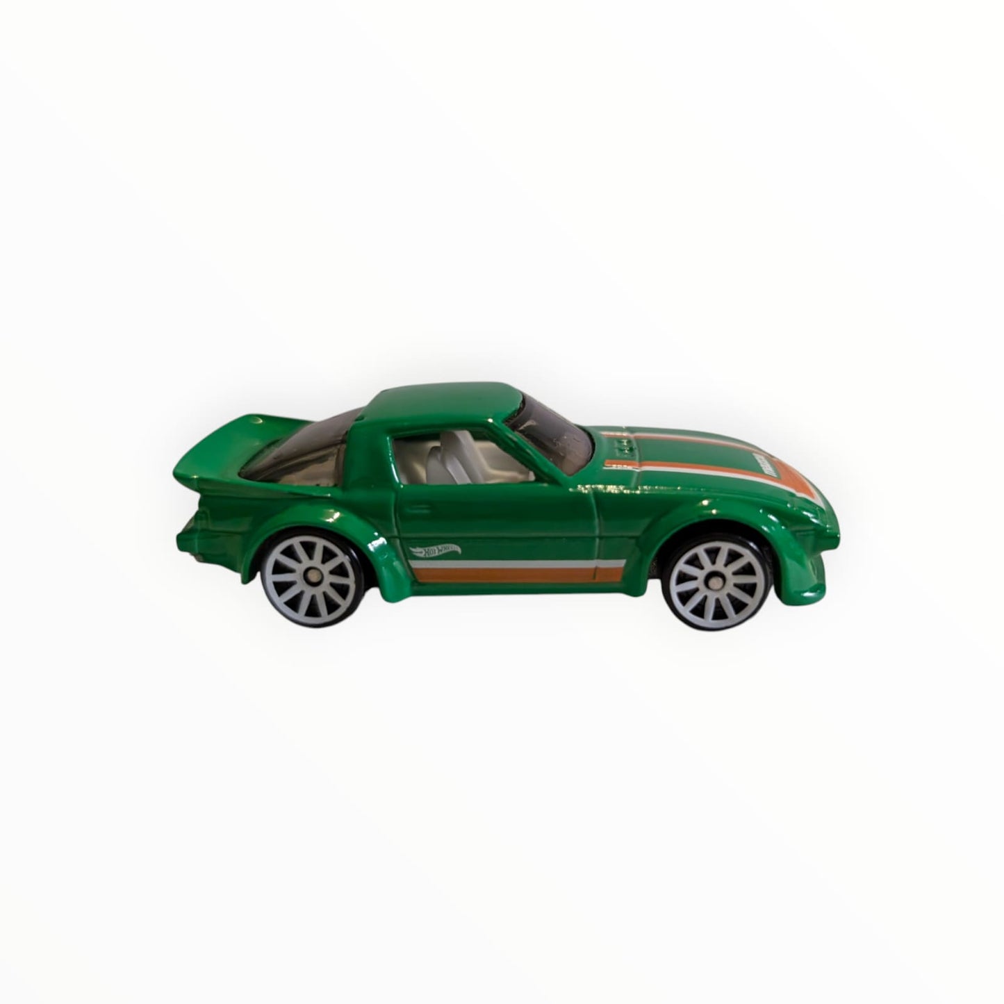 Hot Wheels Mazda RX-7 – grün/orange – lose – ca. 1:64