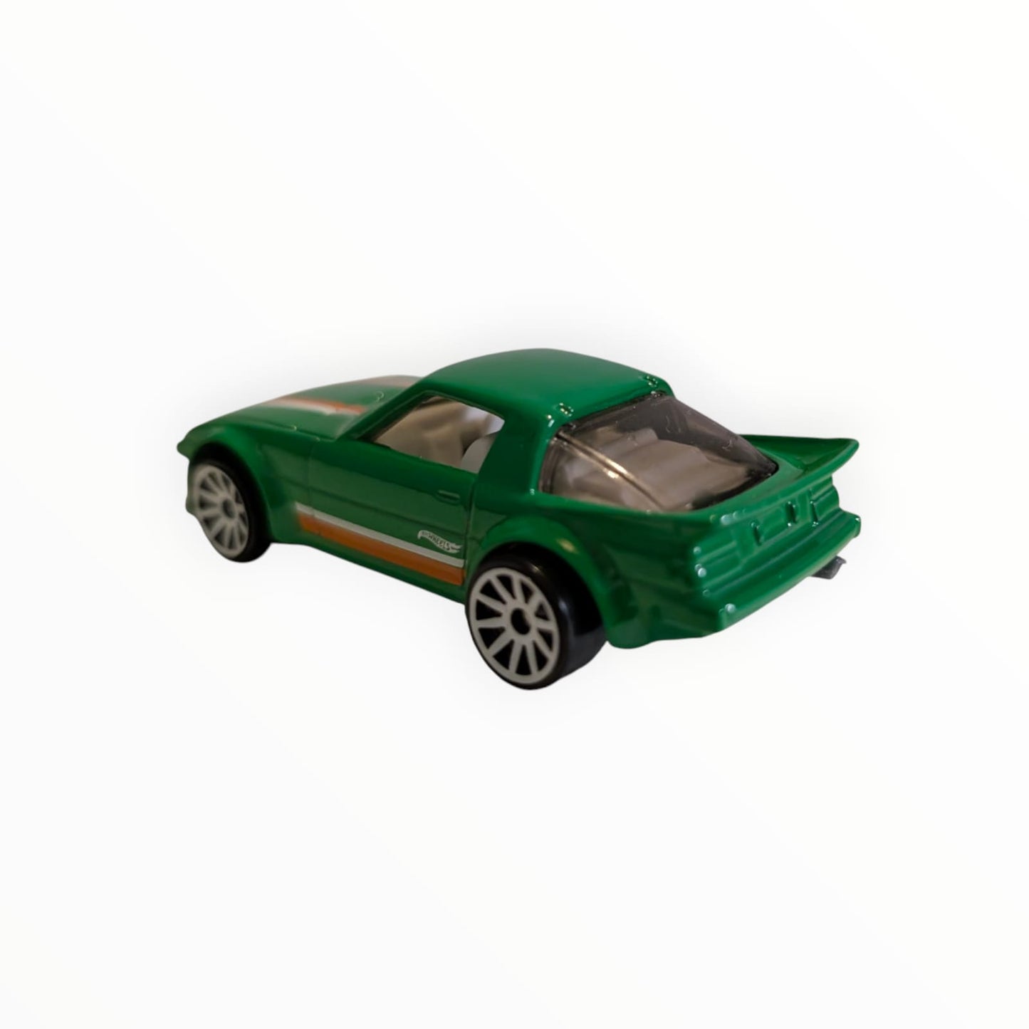 Hot Wheels Mazda RX-7 – grün/orange – lose – ca. 1:64