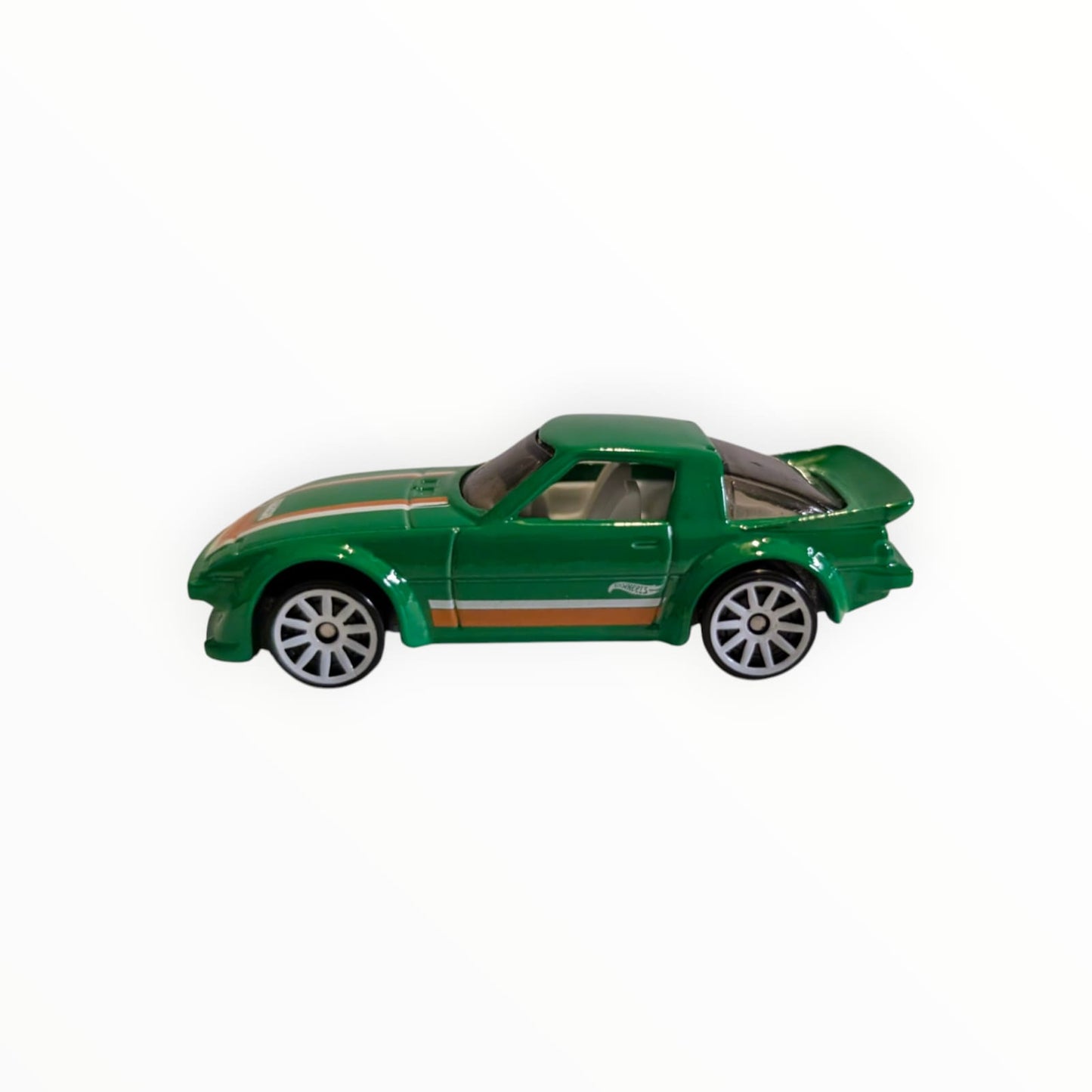 Hot Wheels Mazda RX-7 – grün/orange – lose – ca. 1:64