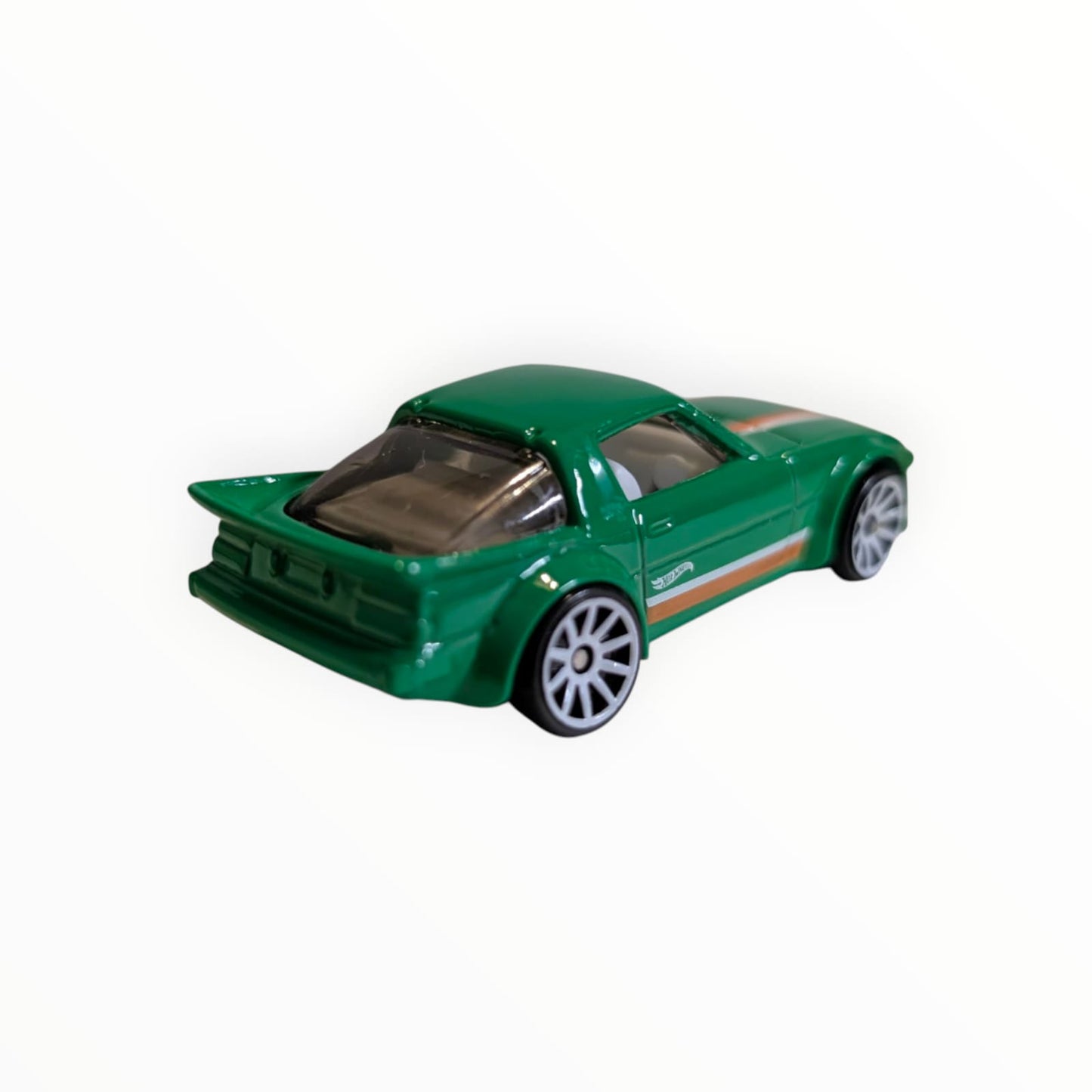 Hot Wheels Mazda RX-7 – grün/orange – lose – ca. 1:64