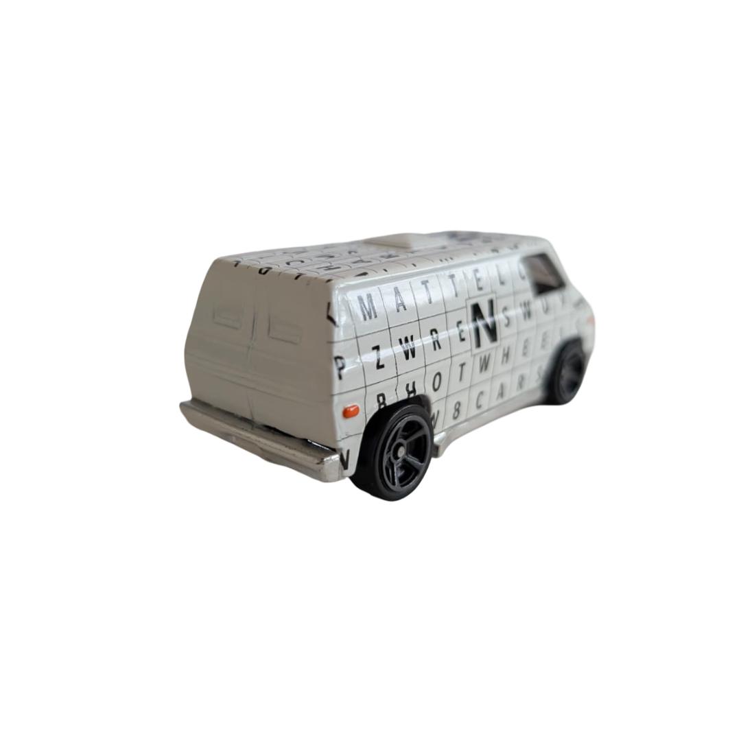 Hot Wheels 70’s Van HW Art Cars Crossword – weiß – lose – 1:64