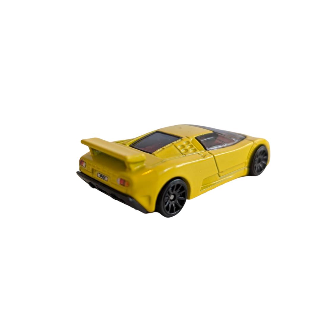 Hot Wheels ’94 Bugatti EB110 SS gelb – 1:64 Modellauto lose