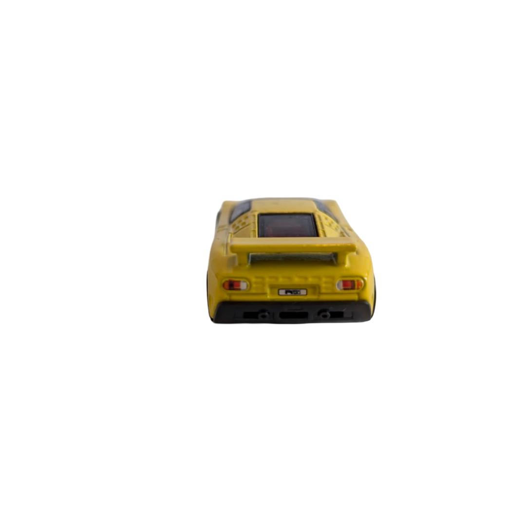 Hot Wheels ’94 Bugatti EB110 SS gelb – 1:64 Modellauto lose