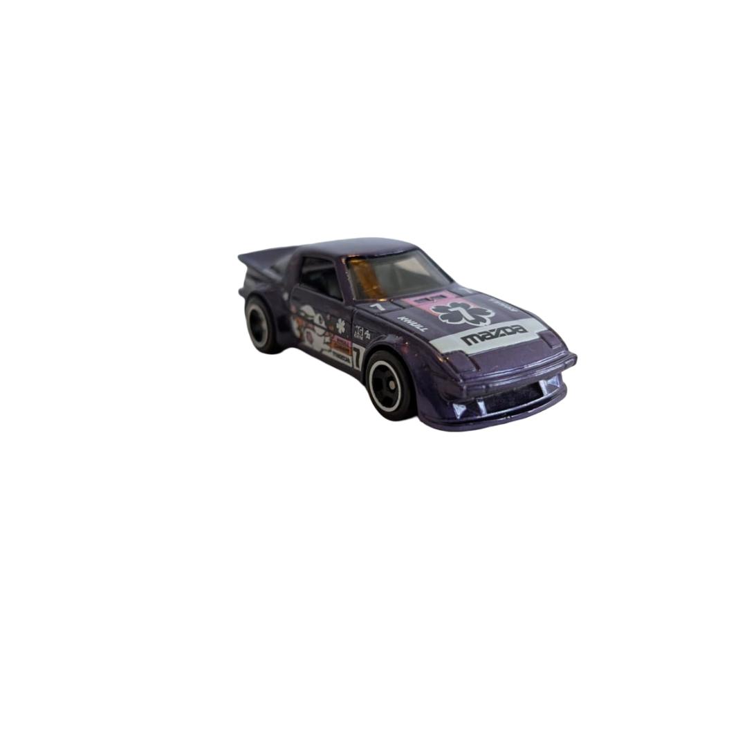 Hot Wheels Mazda RX-7 JDM Design Lila – 1:64 Modellauto lose / gebraucht