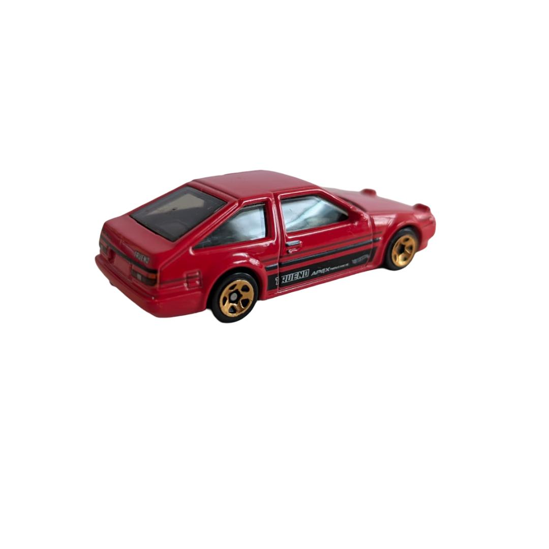 Hot Wheels Toyota AE86 Sprinter Trueno Rot – 1:64 Modellauto lose / gebraucht