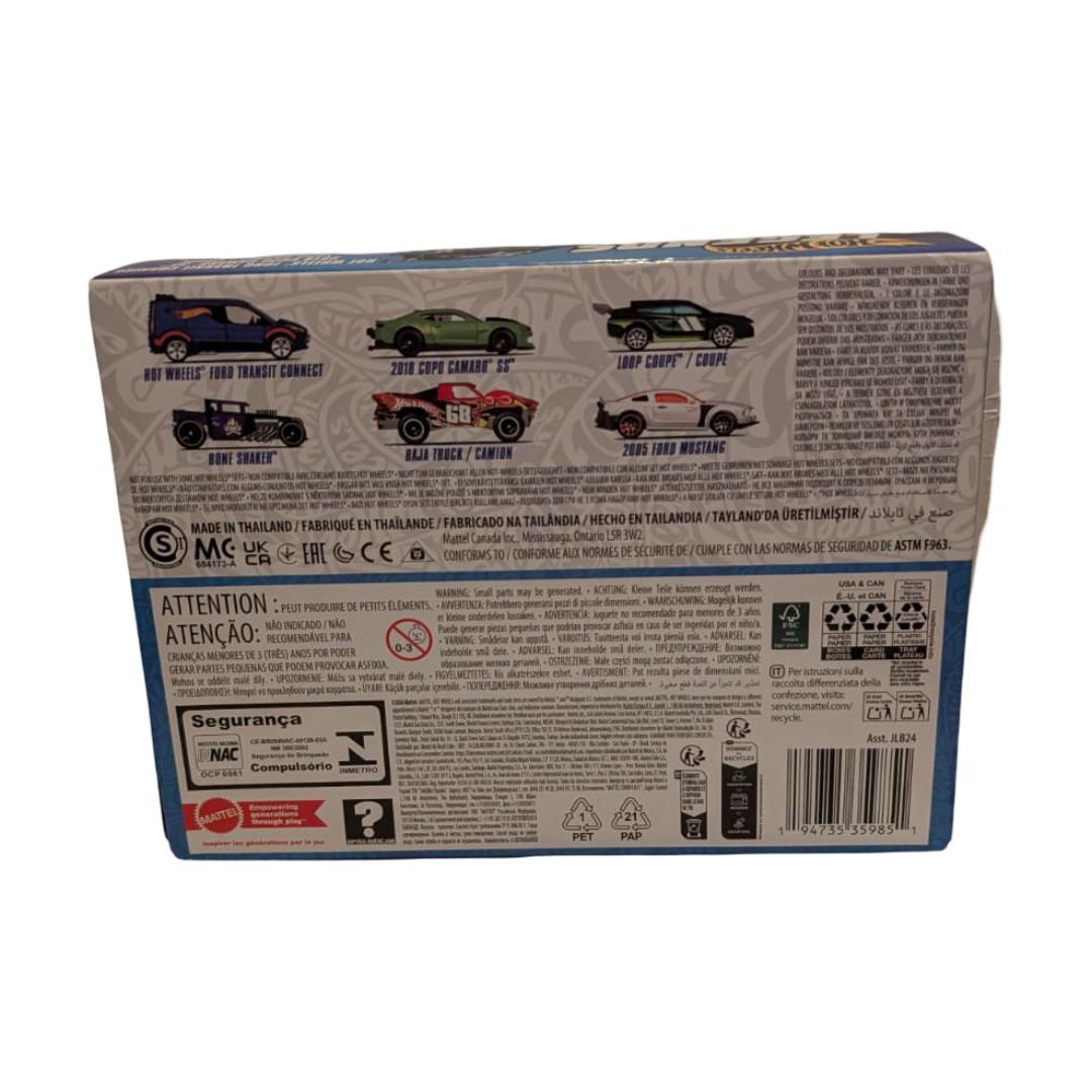 Hot Wheels Silver Series Legends Tour 6er-Set 1:64 – Ford Mustang, COPO Camaro, Bone Shaker & weitere – OVP