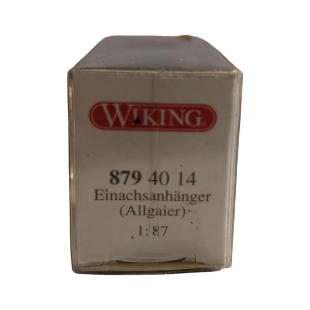 Wiking 879 40 14 Allgaier Einachsanhänger schwarzgrau – 1:87 – OVP