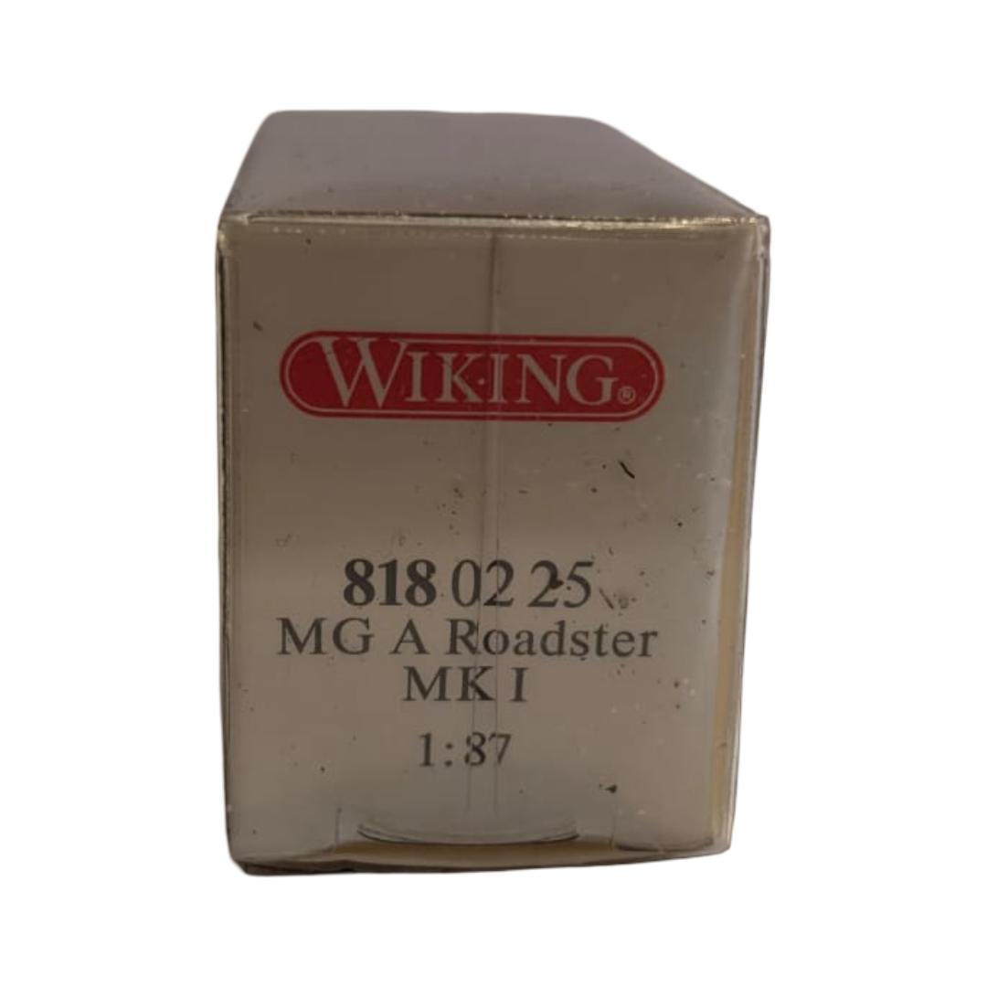 Wiking 818 02 25 MG A Roadster MK I schwarz mit Koffer – 1:87 – OVP