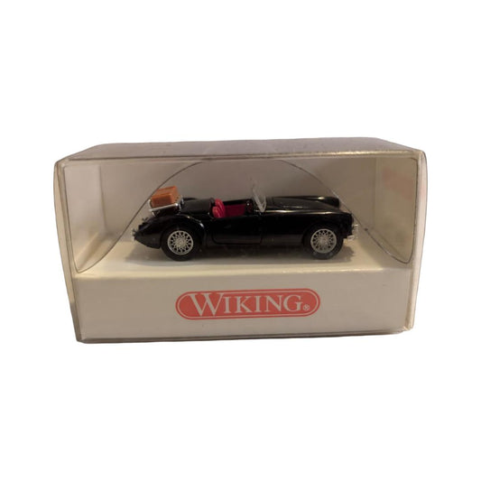 Wiking 818 02 25 MG A Roadster MK I schwarz mit Koffer – 1:87 – OVP