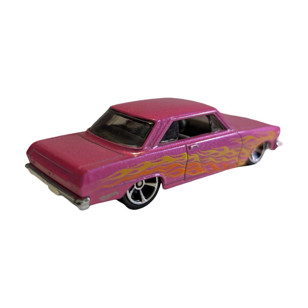 Hot Wheels HW Flames 3er-Set – ’63 Chevy II, ’55 Chevy & Custom ’67 Pontiac Firebird – lose