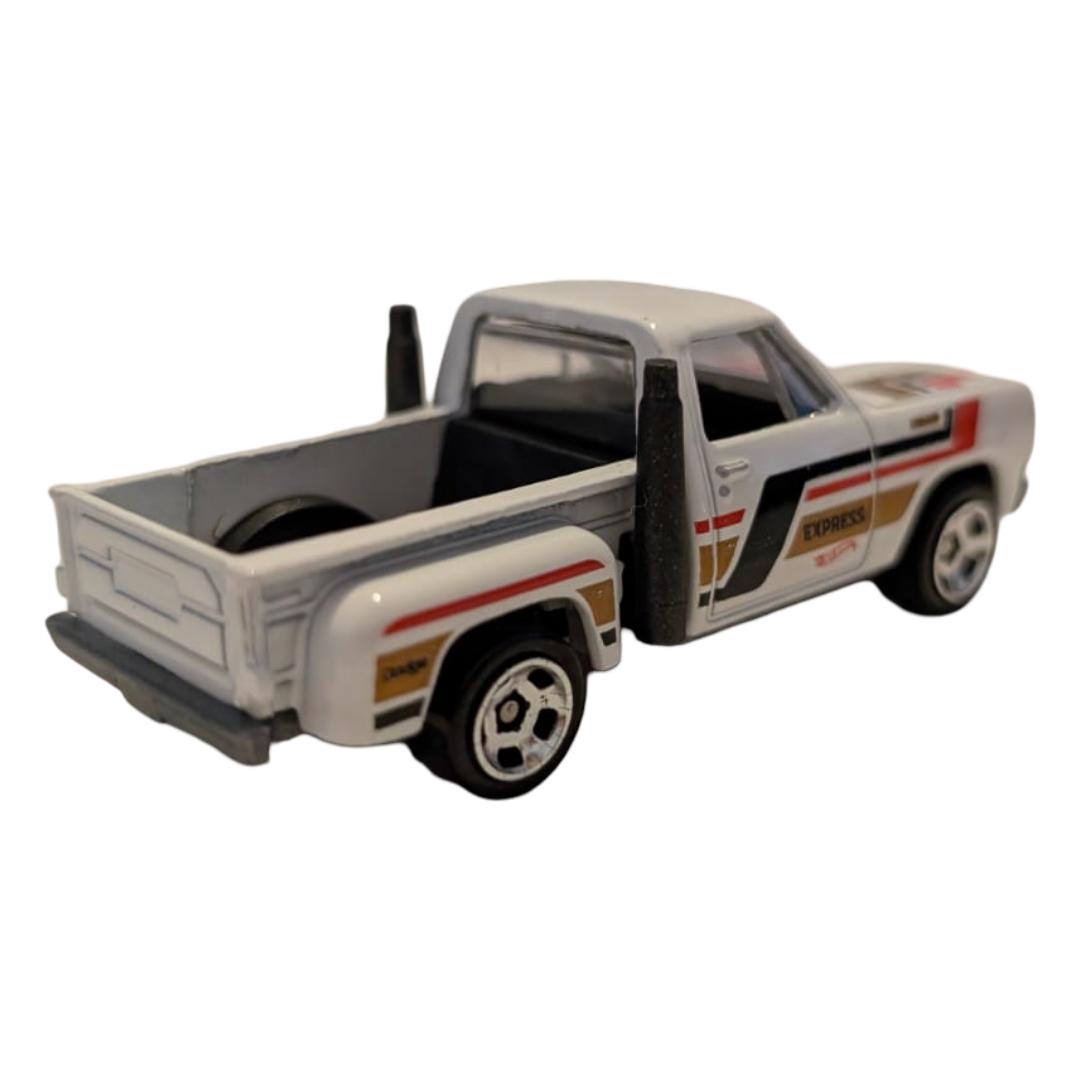 Hot Wheels 1978 Dodge Li’l Red Express Truck 3er-Set – Weiß, Silber & Gelb – lose
