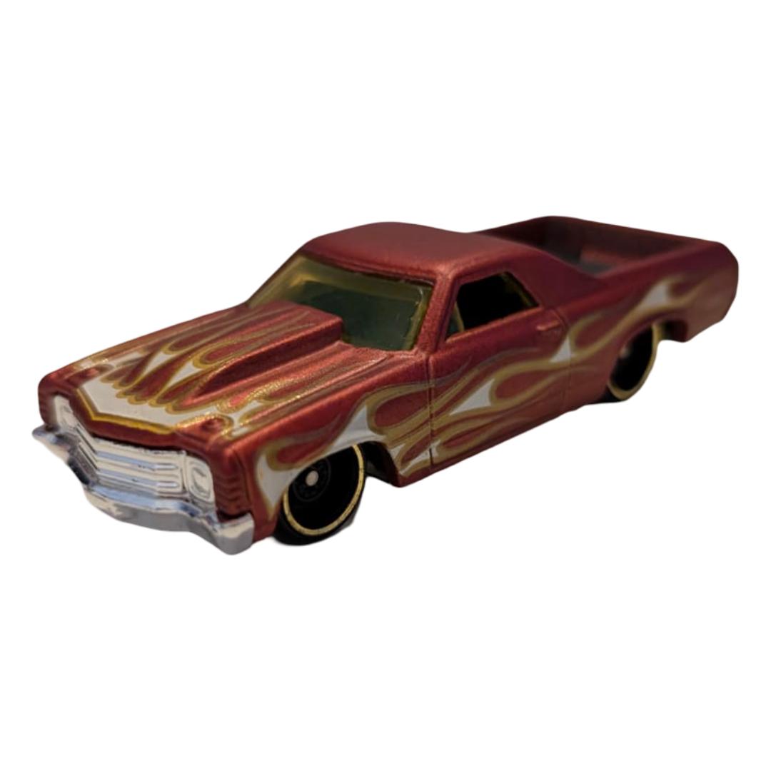 Hot Wheels Custom-Pickup 3er-Set – El Camino, Custom Pickup & La Troca im Flames-Design – lose