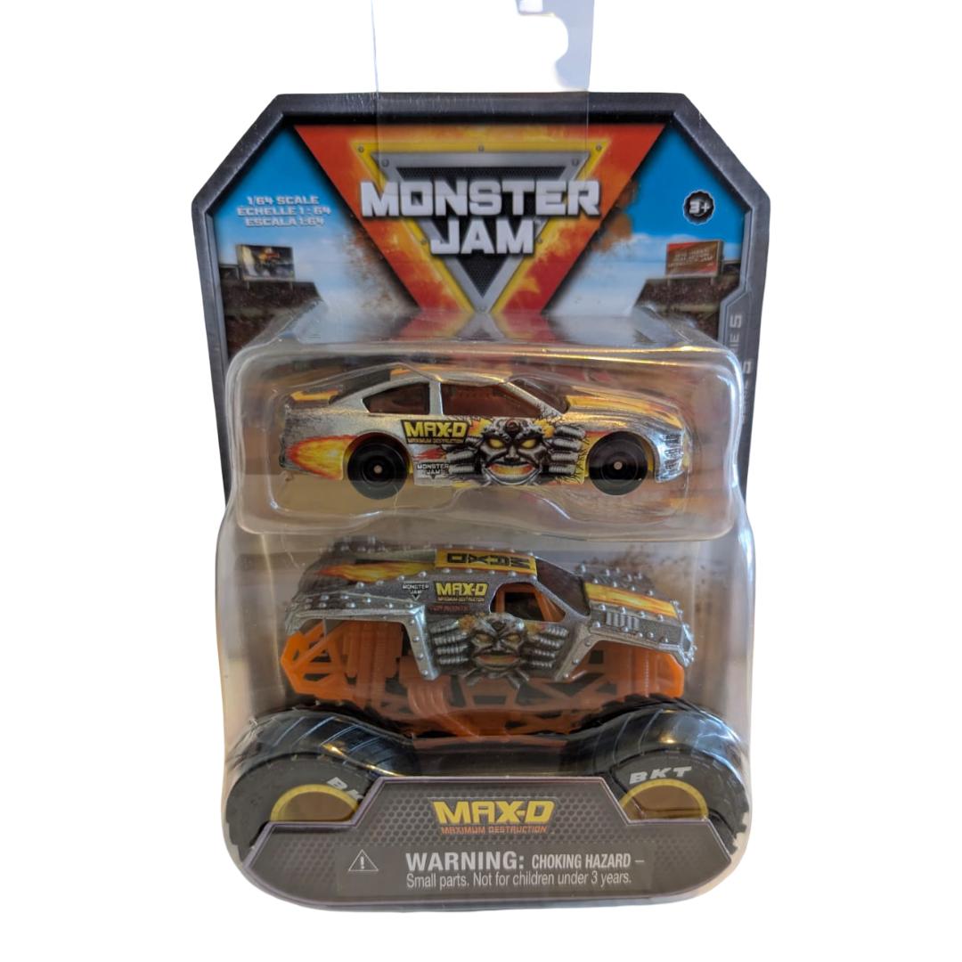 Monster Jam Max-D Monster Truck & Rennwagen 2er-Set 1:64 Series 5 OVP