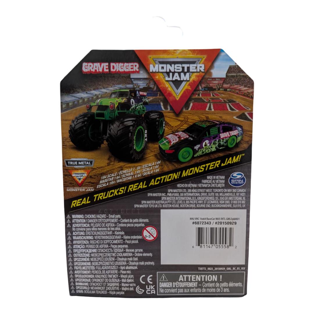 Monster Jam Grave Digger Monster Truck & Rennwagen 2er-Set 1:64 Series 5 OVP